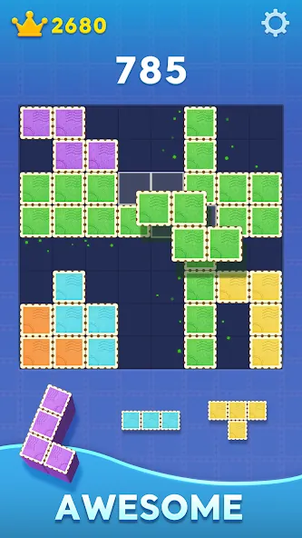 Fabric style block puzzle